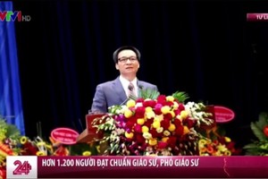 2017年我國新增逾1200位教授及副教授。（圖源：VTV視頻截圖）