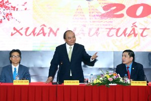 阮春福總理在會上致詞。（圖源：統一）