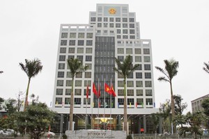 按內務部的第684號《通報》，該部將舉辦4個領導、管理幹部職稱的考聘工作。圖為內務部辦公樓。（示意圖源：光長）