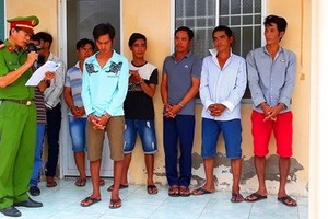 被抓獲的偷竊漁具團夥。（圖源：人民公安報）