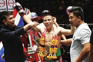 阮計仁首次奪得WBC泰拳王金腰帶。