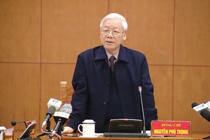 阮富仲總書記主持會議。（圖源：越通社）