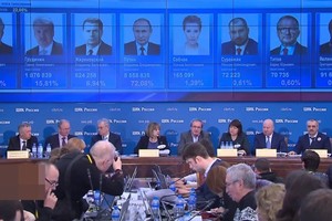 當地傳媒直播檢票進度，不斷更新數字。（圖源：互聯網）