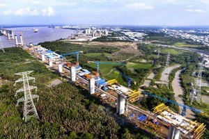 銜接南部東區與西區的邊瀝-隆城高速公路在興建中。（圖源：南陳）