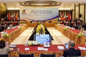 大湄公河次區合作（GMS）第六次高官會議現場一瞥。