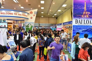 圖為2018年越南國際旅遊展一瞥。