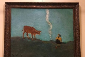 畫家劉國平的收藏集中有其父親劉功仁的名畫《白煙》。