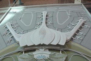 獲甄選的隆城航空港設計模型。