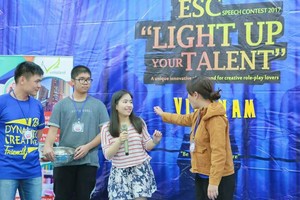 2017年英語辯論比賽情景。