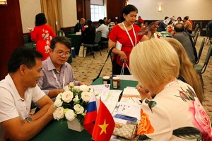 越俄雙方企業進一步交流，尋求共創雙贏的合作模式共同拓展商機。（圖源：陳堅）