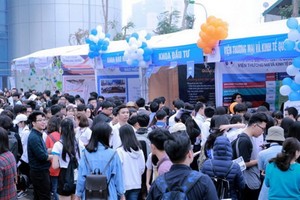 上千大學生參加 2018 NEU CAREER EXPO 就業活動。（圖源：PV）