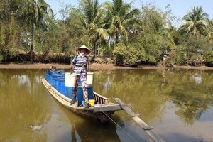 目前金甌省多個地方正嚴重缺乏為生活服務的潔淨水源。