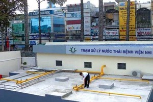 本市醫院排放的廢水全部獲處理。圖為市兒童醫院的廢水處理系統一瞥。（示意圖源：互聯網）