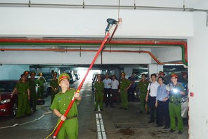 萬都公寓的若干噴頭已損壞。