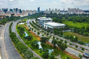 沿著阮友壽街-朝海發展的南面區域幹線沿途正形成許多新居民區。