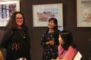 Susan Sherringham在介紹澳大利亞教育體系。（圖源：秀園）