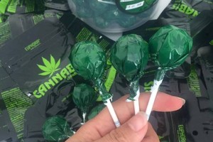 傳媒稱為新毒品的大麻棒棒糖。