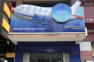 圖為LINN旅行社第二分社門面一瞥。