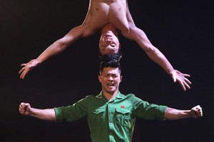 國基、國業 在2018年《英國達人》決賽當晚。