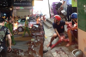 在守德郡玲炤坊柯萬斤街上發生的一起搶劫事件 現場。