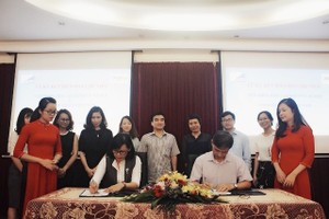 勞動市場資訊合作備忘錄簽署儀式一瞥。（圖源：PV）