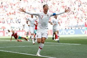 Ｃ羅攻進全場唯一一球。（圖源：互聯網）