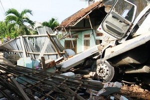 該起交通事故現場。（圖源：黃燕）
