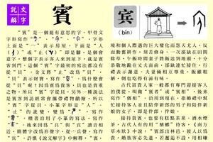 說文解字 『賓』