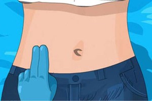 肚臍右邊疼可能是這些病。（示意圖源：互聯網）