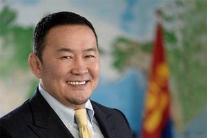 圖為蒙古總統哈勒特馬‧巴特圖勒嘎。（圖源：互聯網）