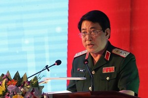 黨中央書記、中央軍委常務委員、越南人民軍總政治部主任梁強上將。（圖源：楊江）