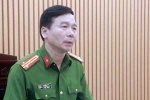 河內市公安廳所屬刑警科(PC45)主任阮平上校向媒體提供訊息。