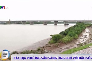 紅河平原、北部山區及中部北面各省積極應對４號颱風。（圖源：VTV視頻截圖）