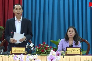 國家主席陳大光在會議上發表講話。（圖源：AG Oline）