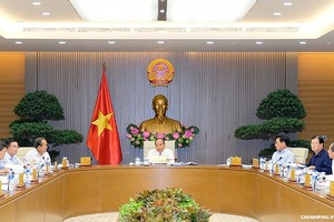 政府常務會議現場一隅。（圖源：Chinhphu.vn）