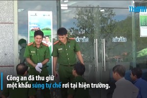 警方封鎖事發現場進行勘查。（圖源：視頻截圖）