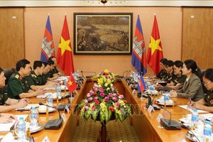 會談現場一瞥。（圖源：越通社）