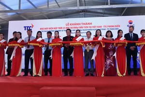 TTC豐田太陽能發電廠落成剪綵儀式。