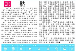 說文解字 『點』