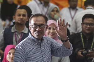 馬來西亞前副總理安瓦爾以逾71%的得票率當選，重返國會。（圖源：EPA）