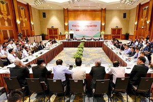 “越南農產品開源”第三次國家農民論壇現場。（圖源：寶林）