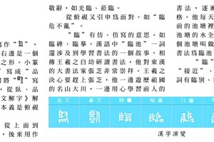 說文解字 『臨』