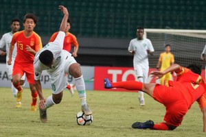 中國與沙特阿拉伯比賽一瞥。（圖源：互聯網）