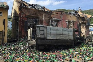 火勢熄滅後的現場。（圖源：黎潤）