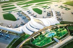 隆城機場 2020 年底動工興建。圖為隆城機場效果圖。（圖源：互聯網）