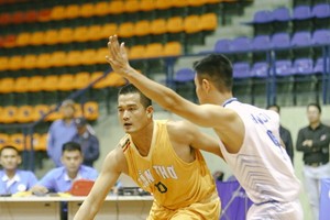 籃球項目3X3賽項男子組：芹苴隊- 河內隊比賽一瞥。（圖源：bongro24h）