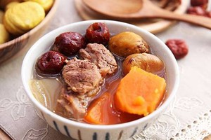 地瓜栗子排骨湯。.（圖源：互聯網）