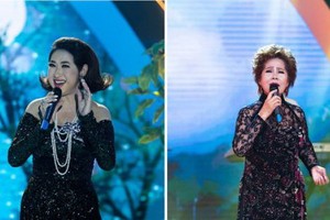 老歌演唱會向來務必經藝術表演局准許後方可進行。左圖為懿蘭、右圖為芳蓉歌星的老歌表演節目。