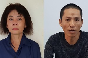 被起訴的2名嫌犯潘氏白雪（左）及阮芳大。