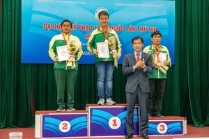 胡志明市隊佔國際象棋賽項全團排行榜的首位。（圖源：互聯網）